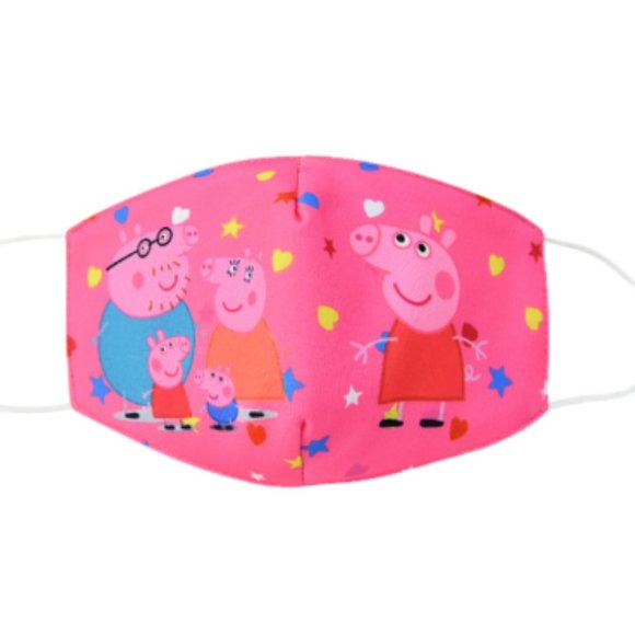 4 Pcs Kids Pig Mask Reusable Cotton Face Mask - Picture 2 of 8